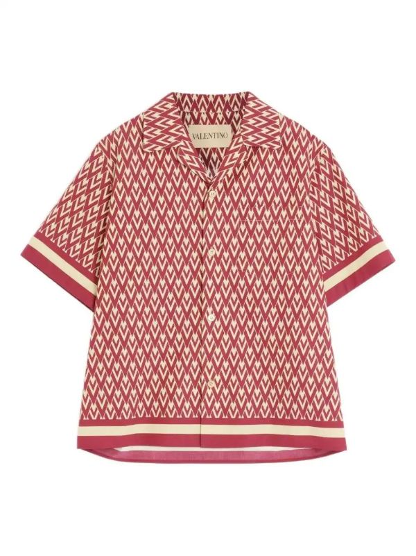 browns Valentino Garavani geometric print short-sleeve shirt | Browns Shirts