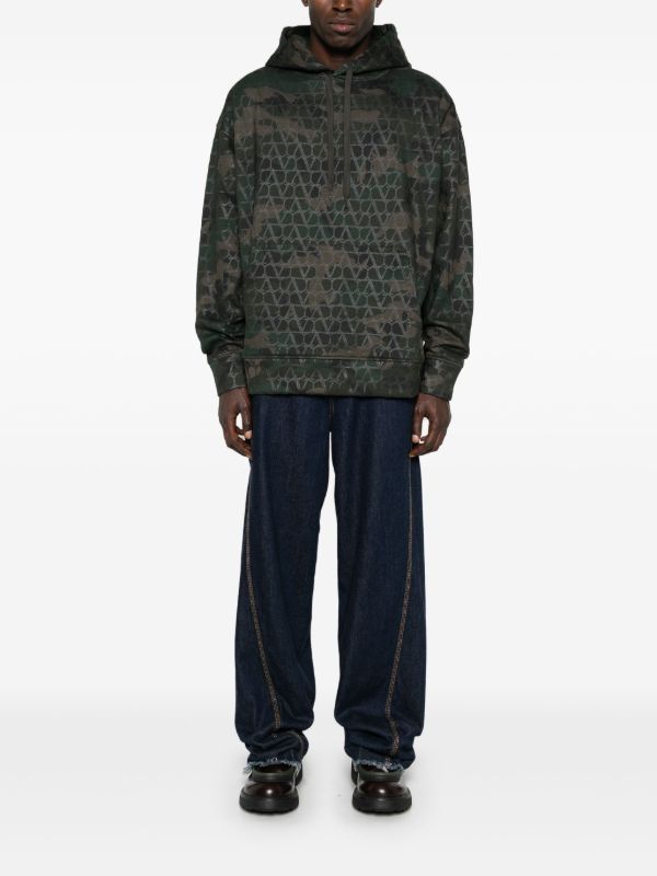 Browns Valentino Garavani Green Toile Iconographe Hoodie | Browns Hoodies