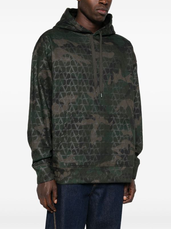 Browns Valentino Garavani Green Toile Iconographe Hoodie | Browns Hoodies