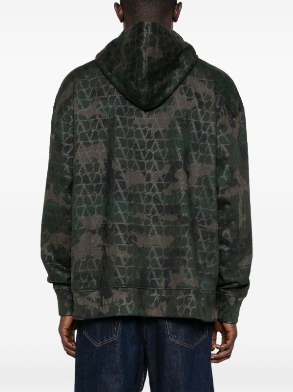 Browns Valentino Garavani Green Toile Iconographe Hoodie | Browns Hoodies