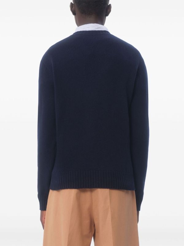 Browns Valentino Garavani Logo-embroidery Jumper | Browns Knitted Sweaters