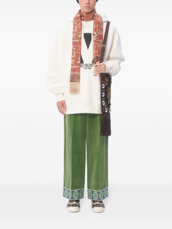 Browns Valentino Garavani Logo-print Hoodie | Browns Hoodies