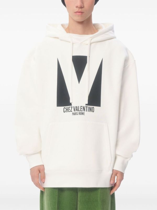 Browns Valentino Garavani Logo-print Hoodie | Browns Hoodies