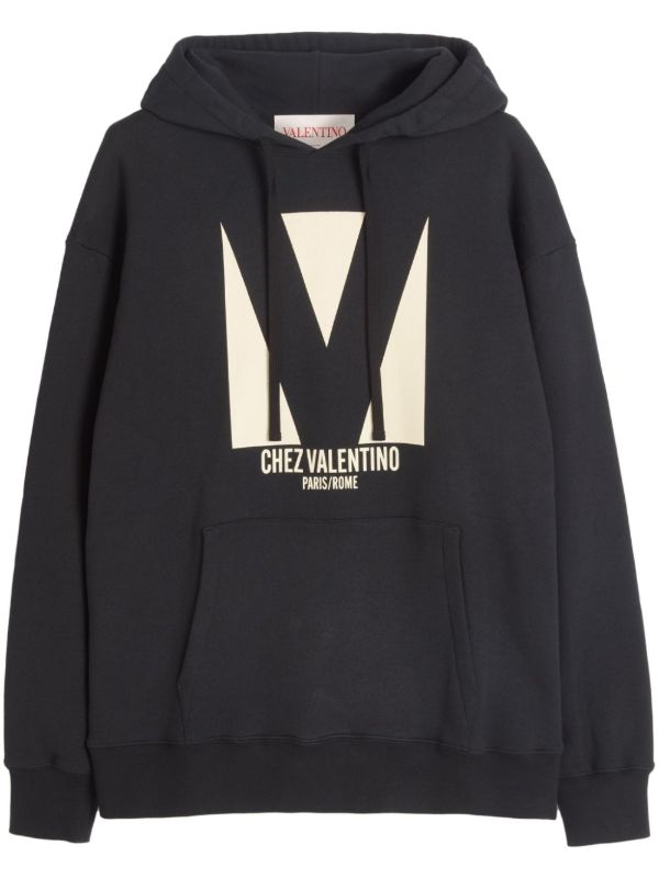 browns Valentino Garavani logo-print hoodie | Browns Hoodies