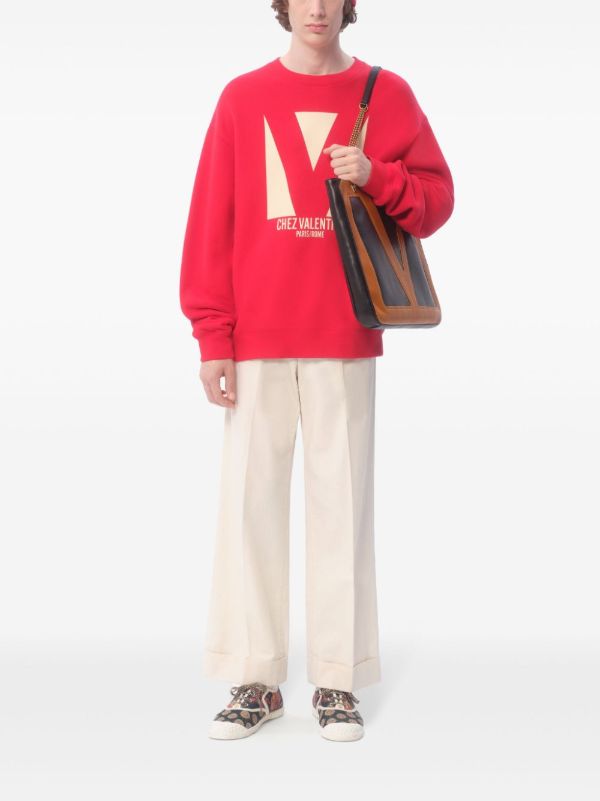 Browns Valentino Garavani Logo-Print Sweatshirt | Browns Sweatshirts