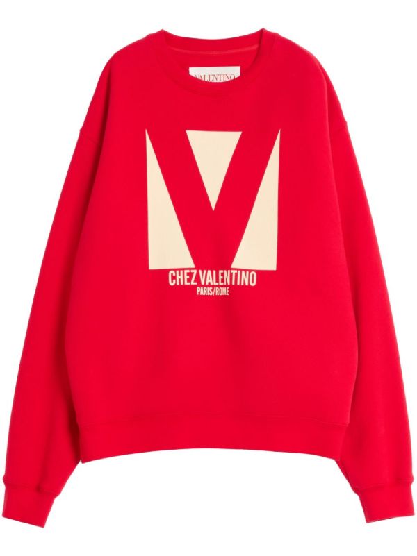 browns Valentino Garavani Logo-Print Sweatshirt | Browns Sweatshirts