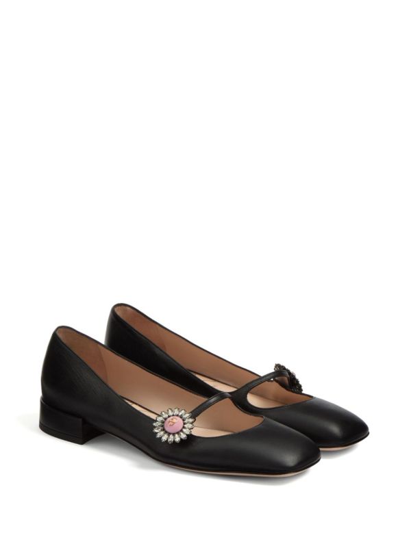 Browns Valentino Garavani Mary Jane Ballet Flats | Browns Ballerina Shoes