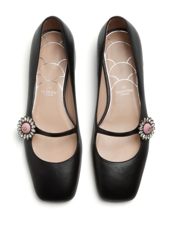 Browns Valentino Garavani Mary Jane Ballet Flats | Browns Ballerina Shoes