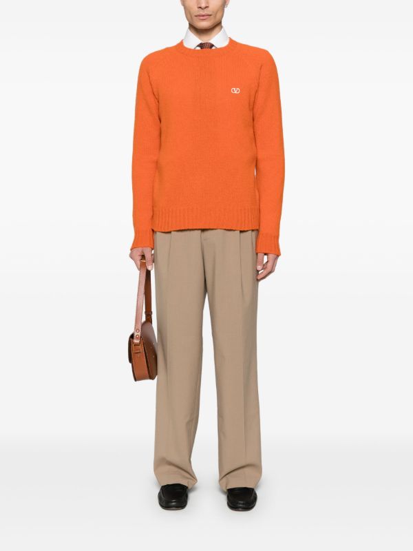 Browns Valentino Garavani Orange VLogo Signature Sweater | Browns Knitted Sweaters