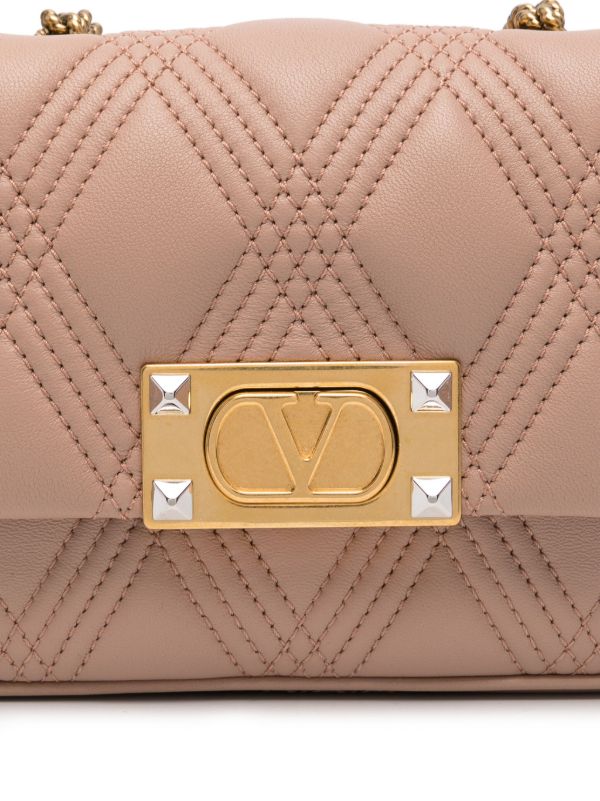 Browns Valentino Garavani Pink Quiltie 67 Shoulder Bag | Browns Shoulder Bags