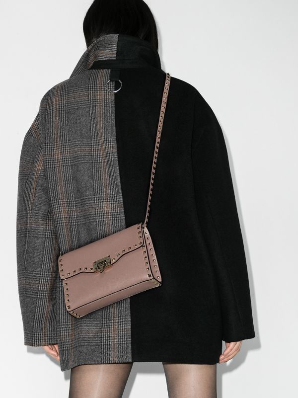 Browns Valentino Garavani Pink Rockstud Leather Cross Body Bag | Browns Messenger & Crossbody Bags