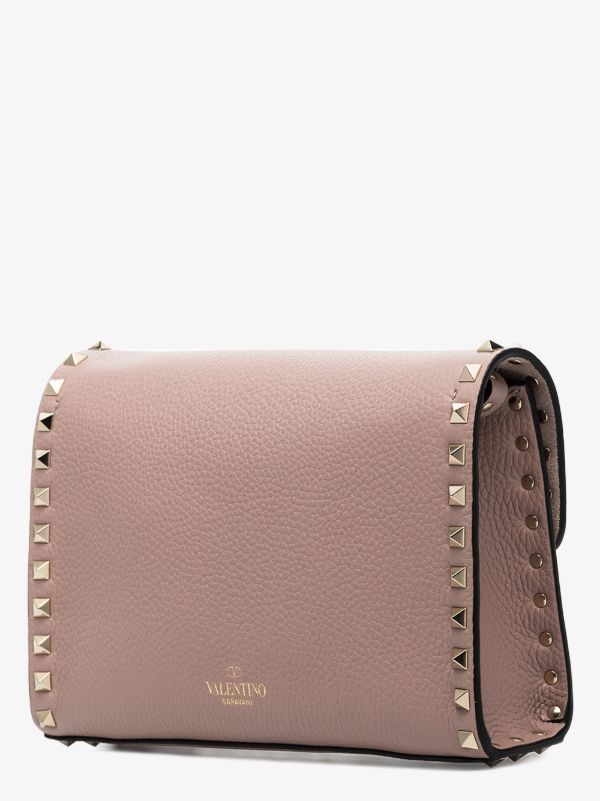 Browns Valentino Garavani Pink Rockstud Leather Cross Body Bag | Browns Messenger & Crossbody Bags