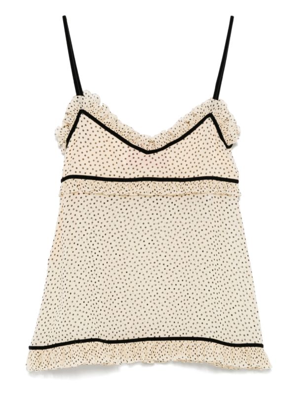 Browns Valentino Garavani Polka Dot Camisole | Browns Camisoles & Corsets