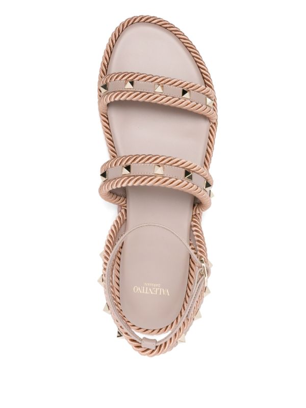 Browns Valentino Garavani Rockstud Flats | Browns Sandals