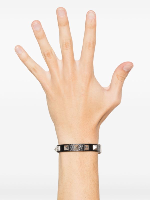 Browns Valentino Garavani Rockstud Leather Bracelet | Browns Bracelets