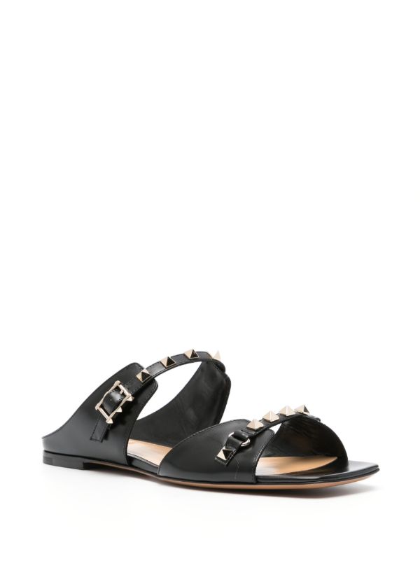 Browns Valentino Garavani Rockstud Leather Sandals | Browns Sandals