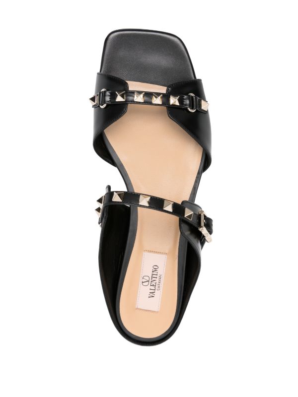 Browns Valentino Garavani Rockstud Leather Sandals | Browns Sandals