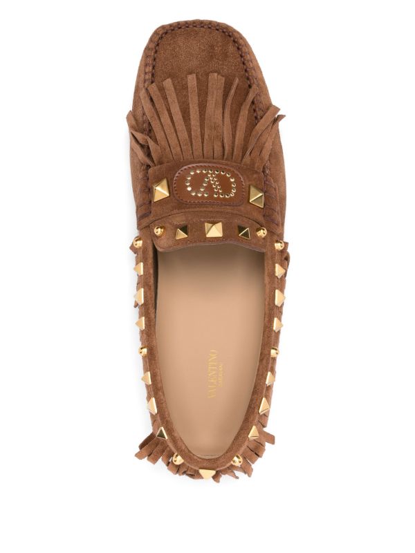 Browns Valentino Garavani Rockstud Loafers | Browns Loafers