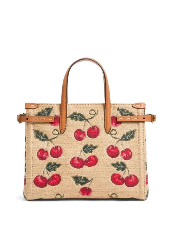Browns Valentino Garavani Small Antibes Cherry-motif Tote Bag | Browns Tote Bags