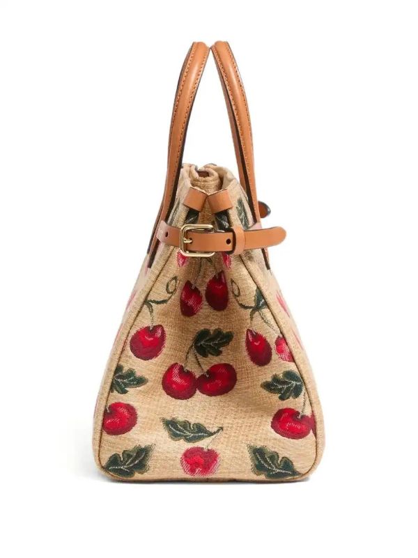 Browns Valentino Garavani Small Antibes Cherry-motif Tote Bag | Browns Tote Bags