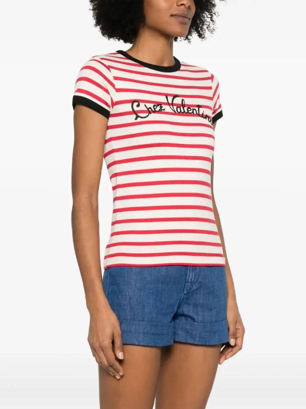 Browns Valentino Garavani Striped T-shirt | Browns T-Shirts & Jersey Shirts
