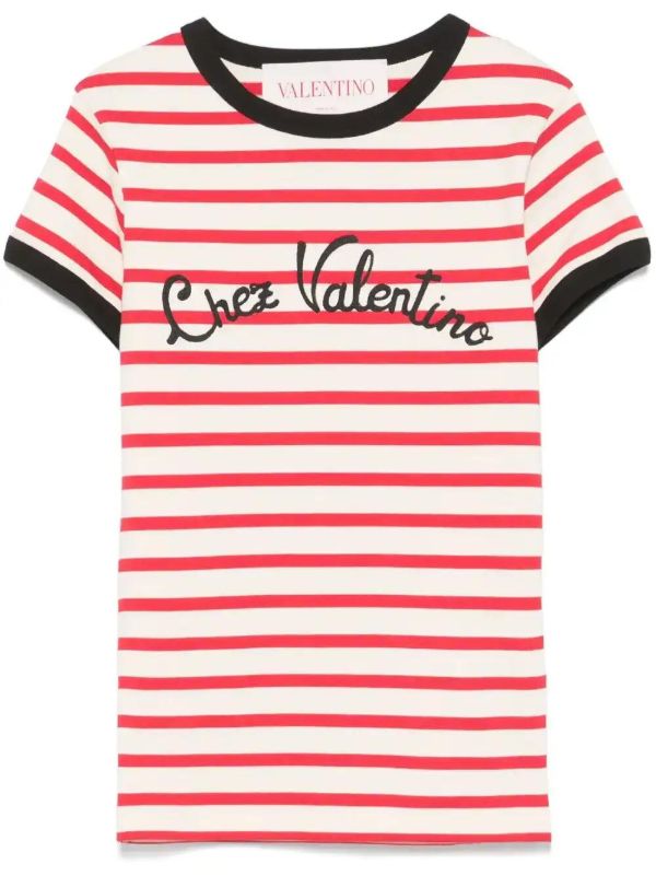 browns Valentino Garavani striped t-shirt | Browns T-Shirts & Jersey Shirts