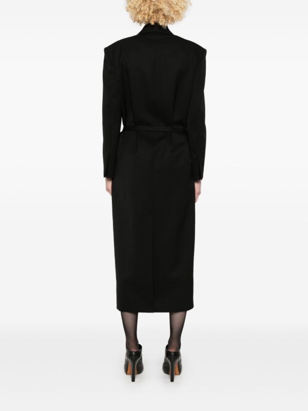 Browns Valentino Garavani Tied Long Coat | Browns Double Breasted & Peacoats