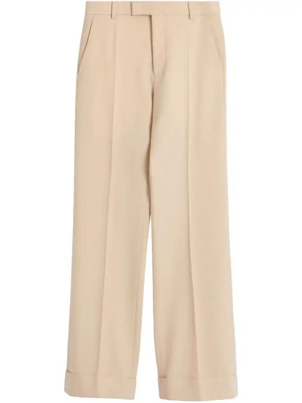 browns Valentino Garavani turn-up wool trousers | Browns Tailored Pants
