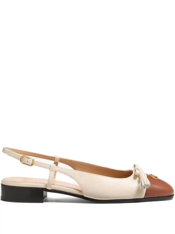 browns Valentino Garavani Valet Du Roi Kid ballet flats | Browns Ballerina Shoes