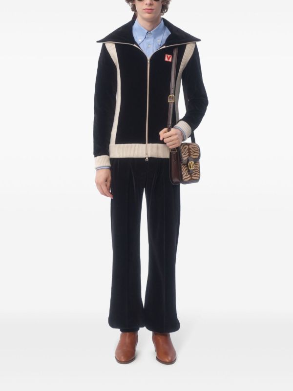 Browns Valentino Garavani Velvet Track Pants | Browns Sweatpants
