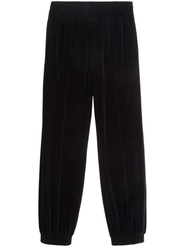 browns Valentino Garavani Velvet Track Pants | Browns Sweatpants