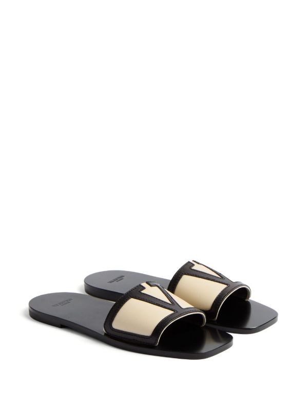 Browns Valentino Garavani VLogo Sandals | Browns Flip Flops & Slides