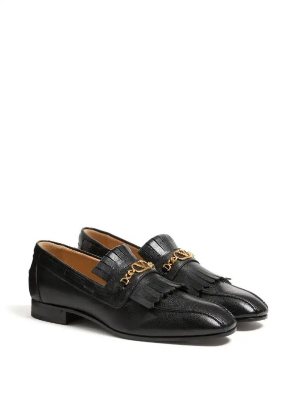 Browns Valentino Garavani VLogo Signature Fringed Loafers | Browns Loafers