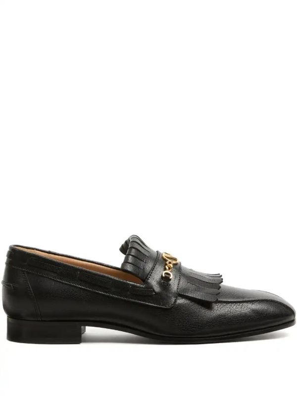 browns Valentino Garavani VLogo Signature fringed loafers | Browns Loafers