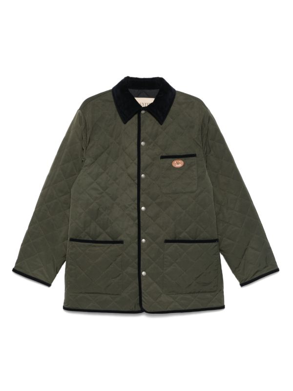 browns Valentino Garavani Vlogo Signature quilted jacket | Browns Down Jackets