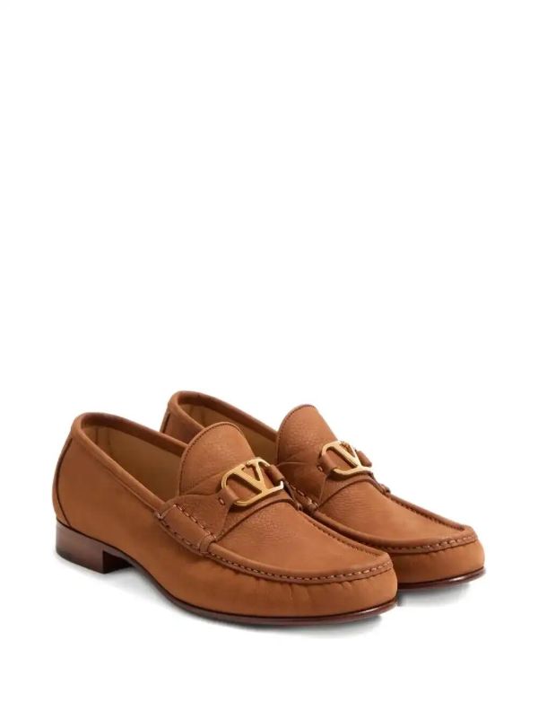 Browns Valentino Garavani VLogo Suede Loafers | Browns Loafers