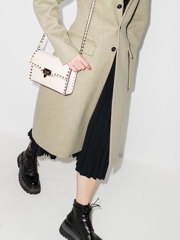 Browns Valentino Garavani White Rockstud Small Leather Cross Body Bag | Browns Messenger & Crossbody Bags