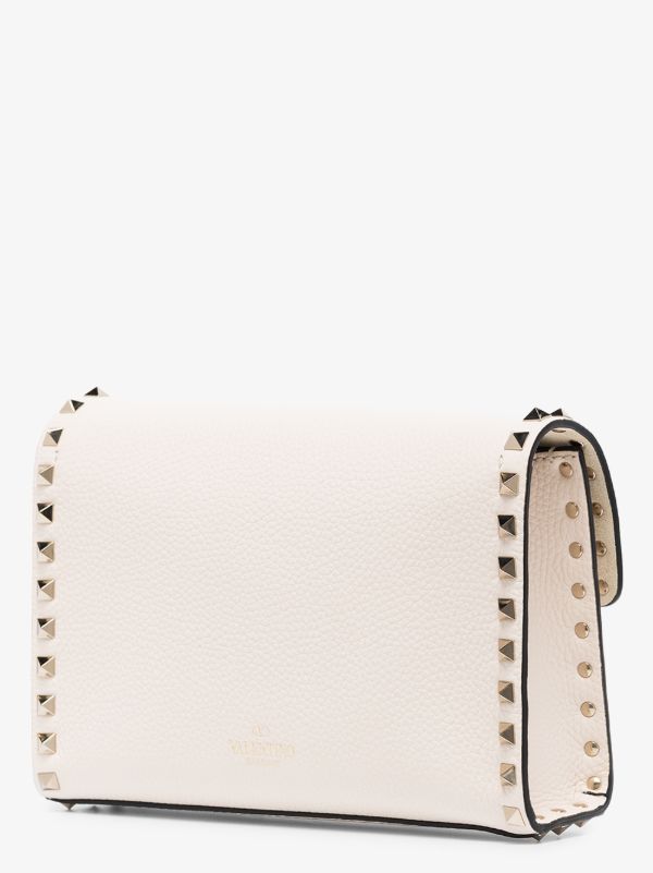Browns Valentino Garavani White Rockstud Small Leather Cross Body Bag | Browns Messenger & Crossbody Bags