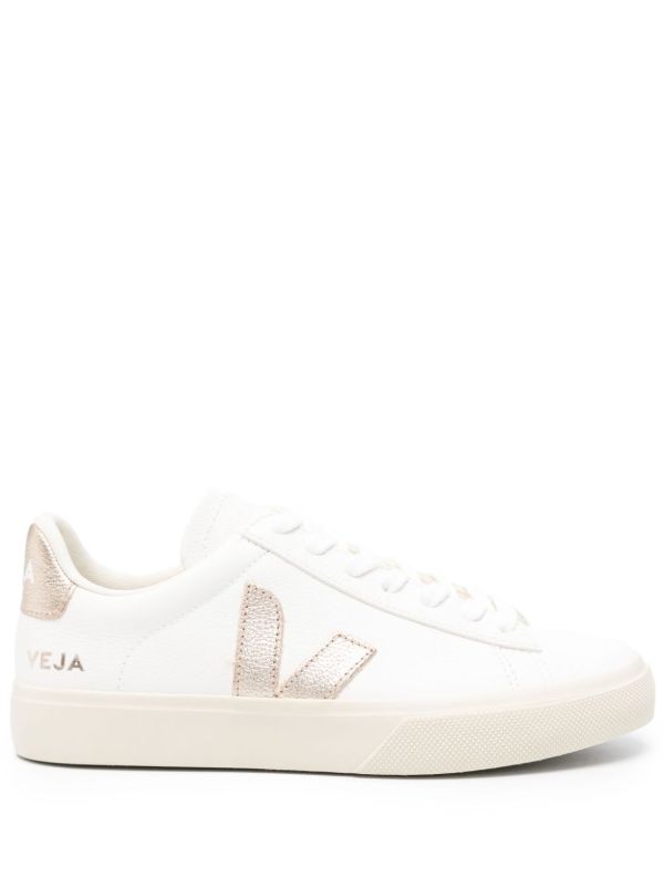 browns VEJA White Campo Leather Sneakers | Browns Sneakers