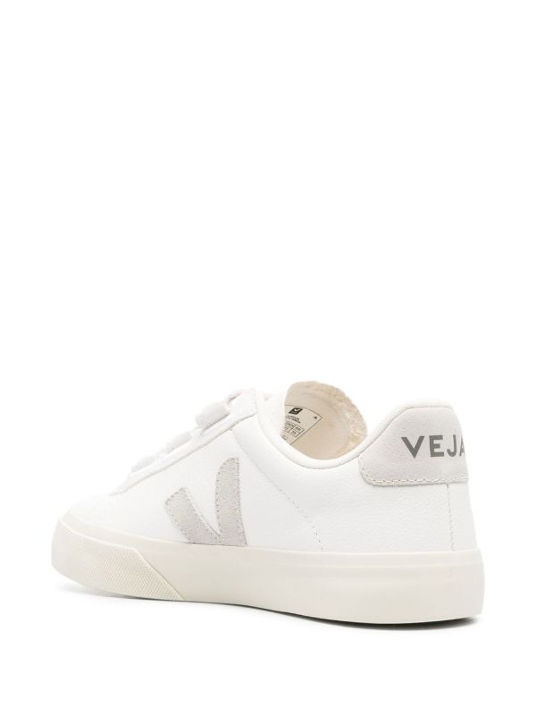 Browns VEJA White Recife Chromefree Low Top Sneakers | Browns Low-Tops