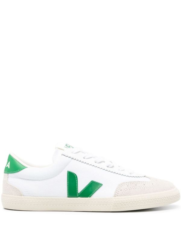 browns VEJA White Volley Lace-Up Sneakers | Browns Sneakers