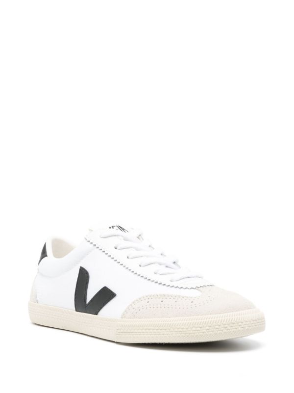 Browns VEJA White Volley Leather Sneakers | Browns Low-Tops