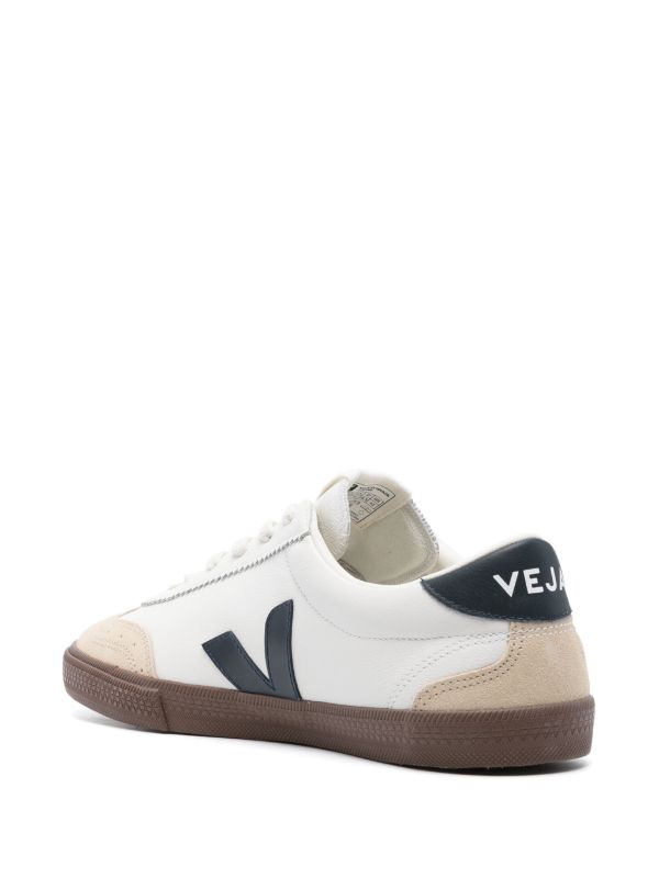 Browns VEJA White Volley Leather Sneakers | Browns Low-Tops