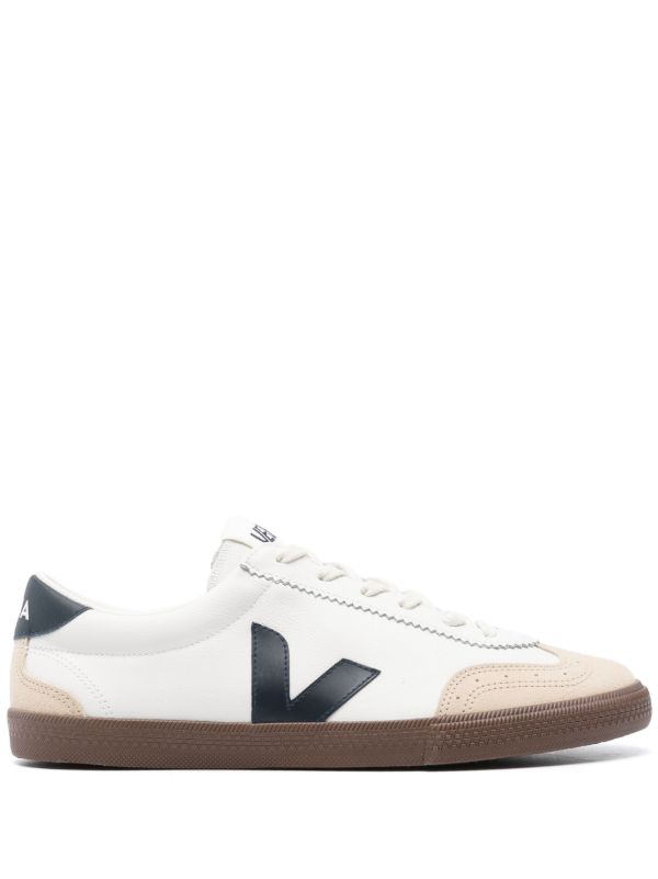 browns VEJA White Volley Leather Sneakers | Browns Low-Tops