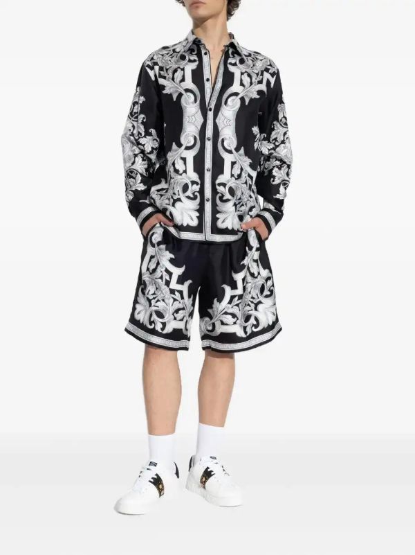Browns Versace Barocco-print Silk Shirt | Browns Shirts