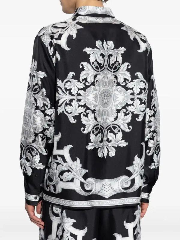 Browns Versace Barocco-print Silk Shirt | Browns Shirts