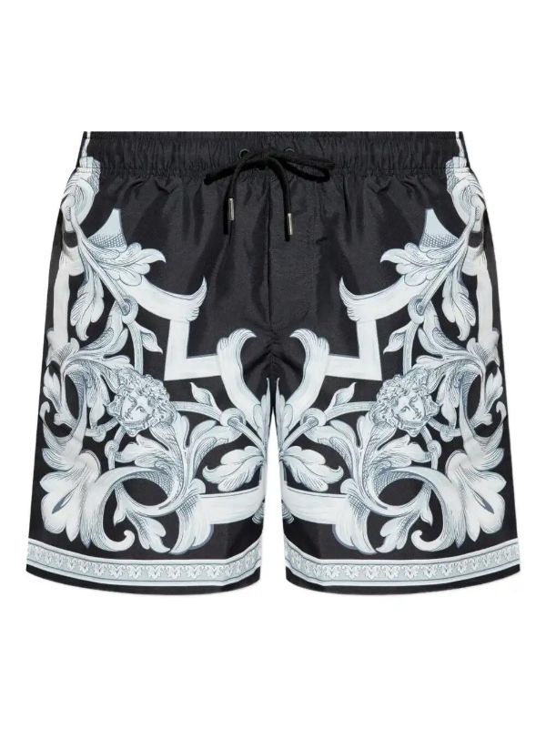 browns Versace Barocco-print swim shorts | Browns Swim & Board Shorts