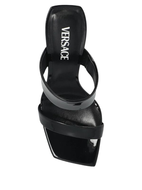 Browns Versace Black 100mm V2025 Mules | Browns Sandals