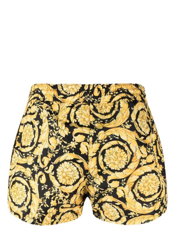 Browns Versace Black Baroque Print Swim Shorts | Browns Swim & Board Shorts