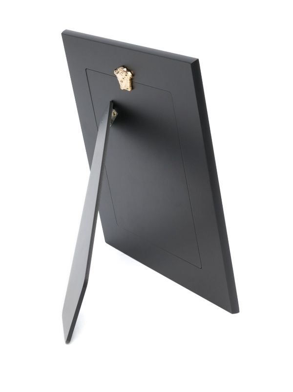 Browns Versace Black Logo Debossed Photo Frame | Browns Picture & Photo Frames